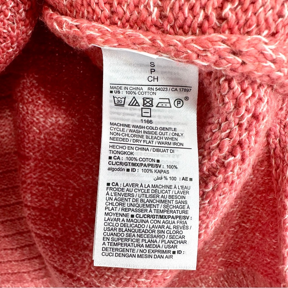 Old Navy Women's Coral Long Sleeve Textured Rib-Knit Tunic Sweater - NWT - Picture 7 of 10